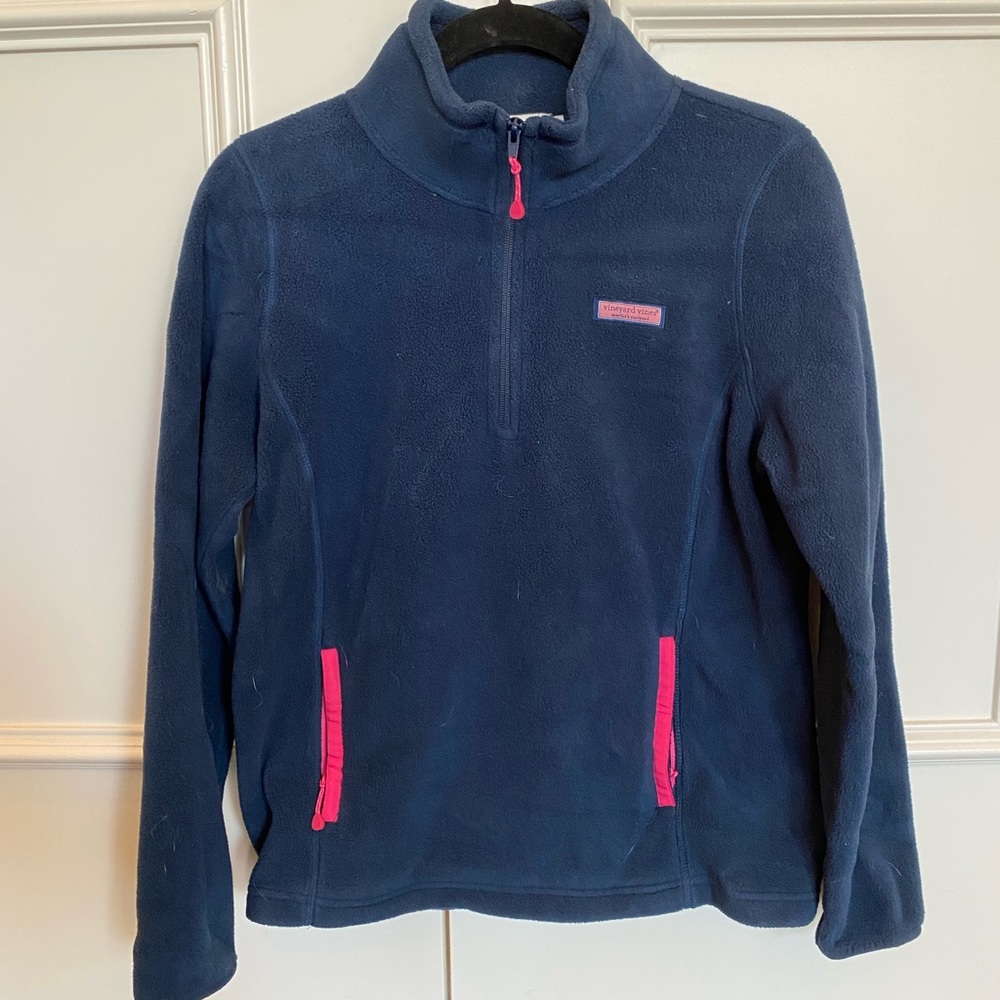 Vineyard Vines Fleece 1/2-Zip Pullover with Pockets